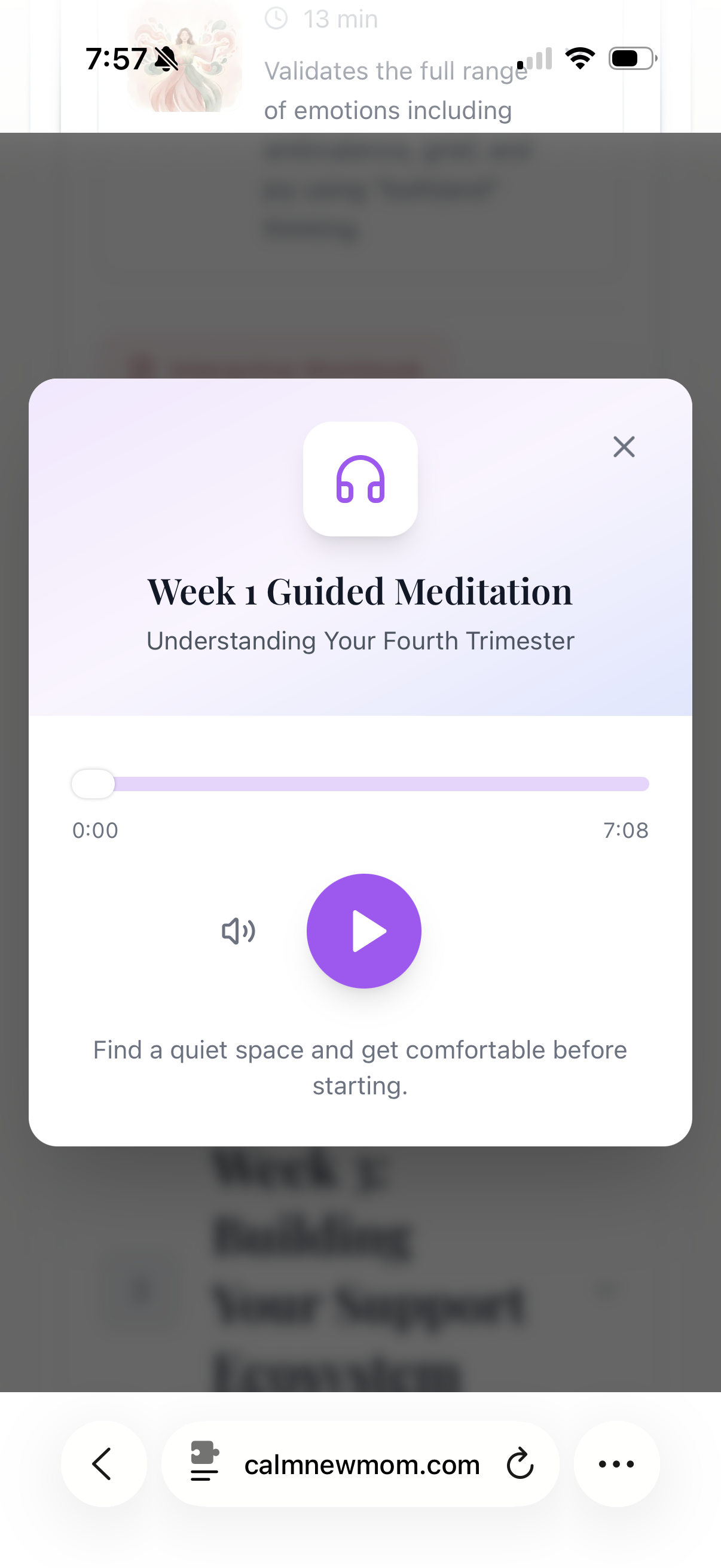 Course lesson overview